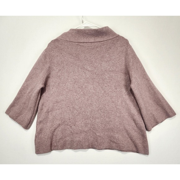 Fate Women's Mock Neck 3/4 Sleeve Warm Sweater Purple Size S - Picture 8 of 9